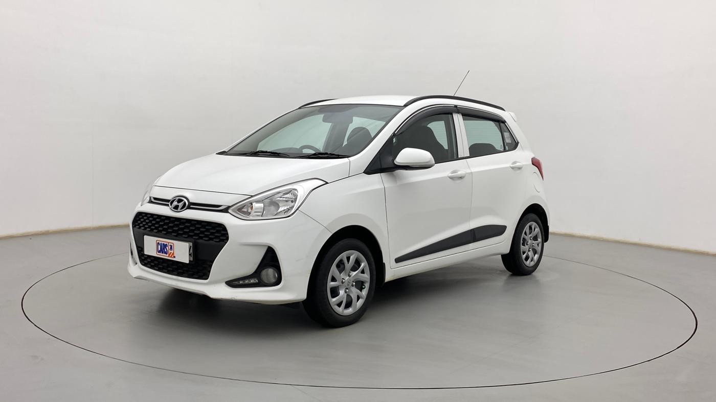 2019 Hyundai Grand i10 SPORTZ 1.2 KAPPA VTVT, Petrol, Manual, 49,973 km, Left Front Diagonal