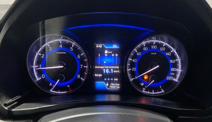 2018 Maruti Baleno ALPHA PETROL 1.2, Petrol, Manual, 75,932 km, Odometer Image