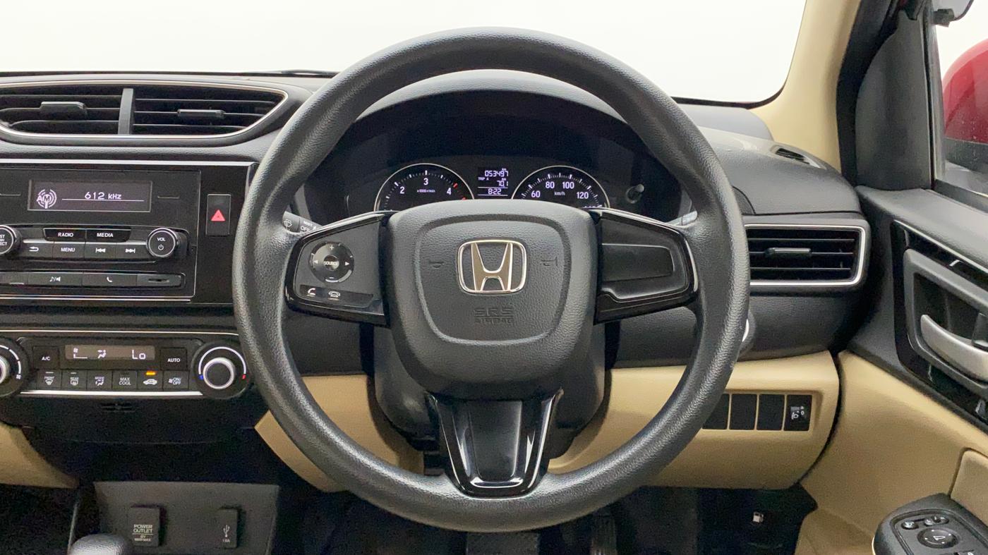 2018 Honda Amaze 1.5L I-DTEC V CVT, Diesel, Automatic, 53,497 km, Steering Wheel Close Up