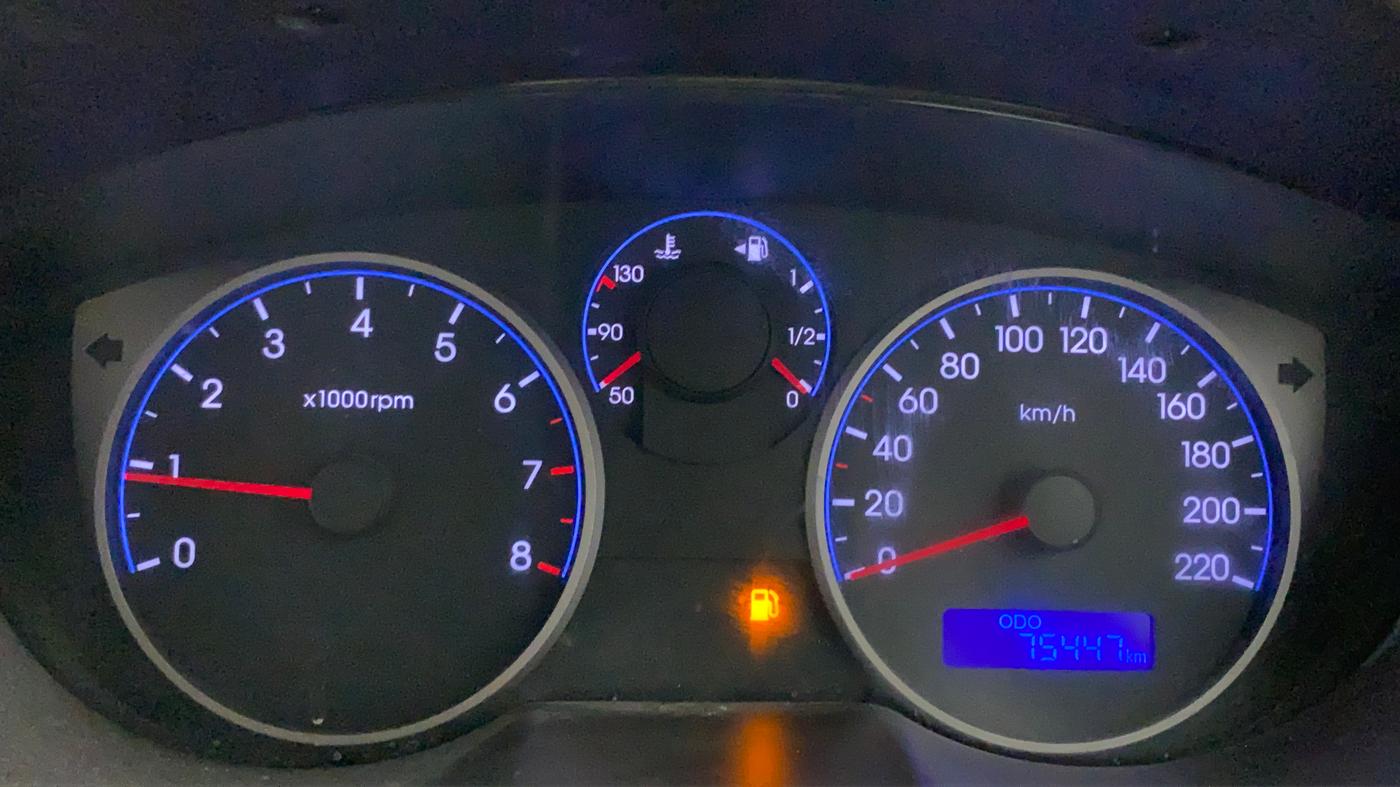 2011 Hyundai i20 MAGNA (O) 1.2, Petrol, Manual, 75,447 km, Odometer Image