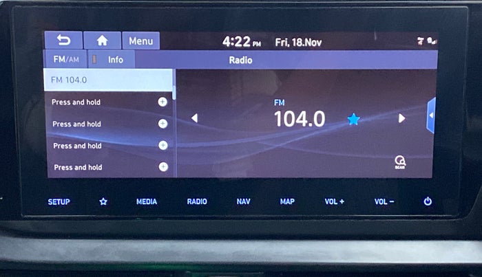 2021 Hyundai NEW I20 ASTA (O) 1.0 TURBO GDI DCT, Petrol, Automatic, 19,987 km, Infotainment System