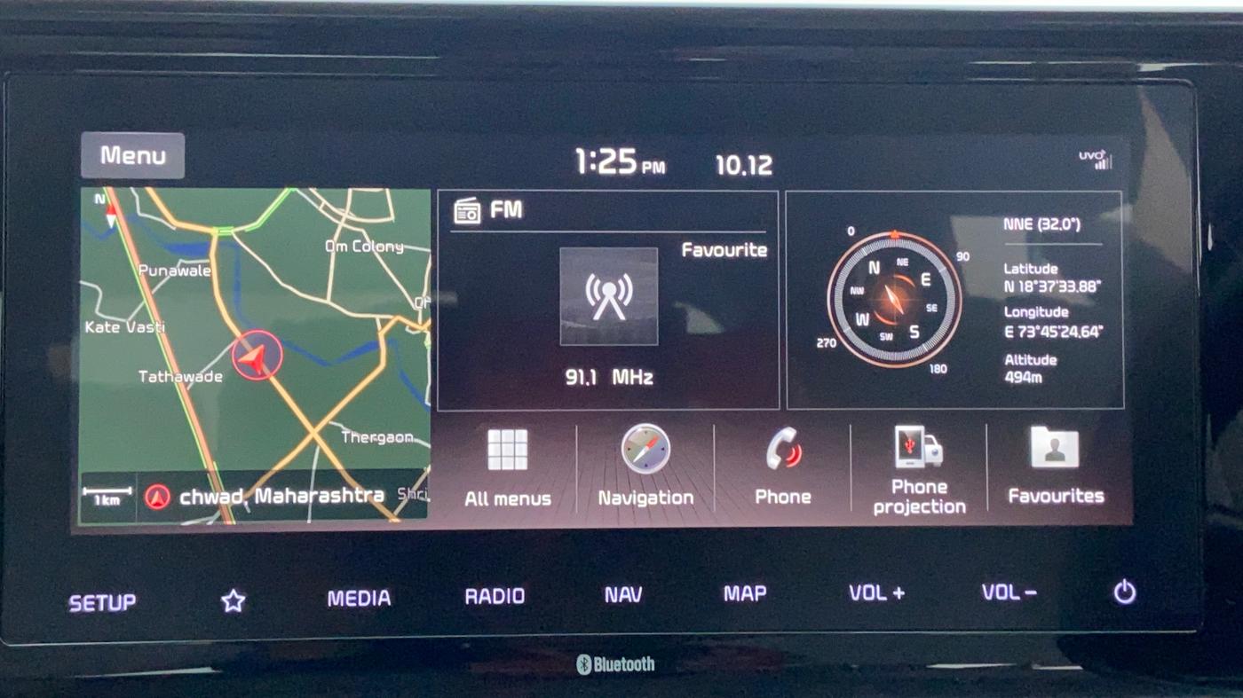 2019 KIA SELTOS HTX AT PETROL, Petrol, Automatic, 47,320 km, Infotainment System