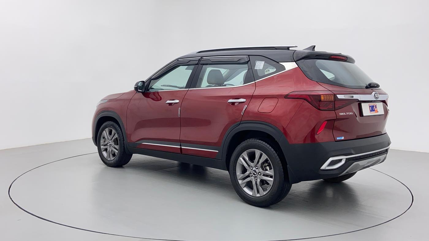 2019 KIA SELTOS HTX AT PETROL, Petrol, Automatic, 47,320 km, Left Back Diagonal (45- Degree) View
