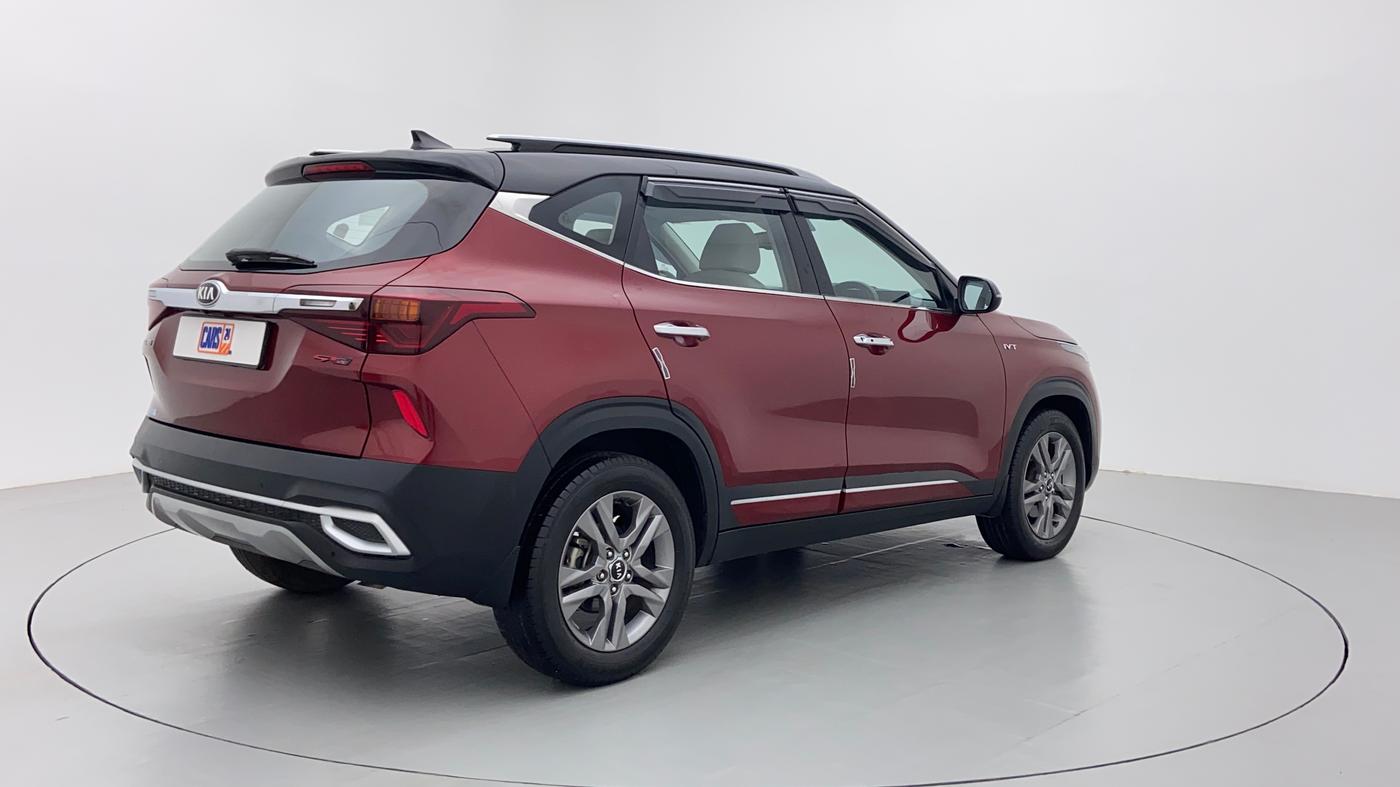2019 KIA SELTOS HTX AT PETROL, Petrol, Automatic, 47,320 km, Right Back Diagonal (45- Degree) View