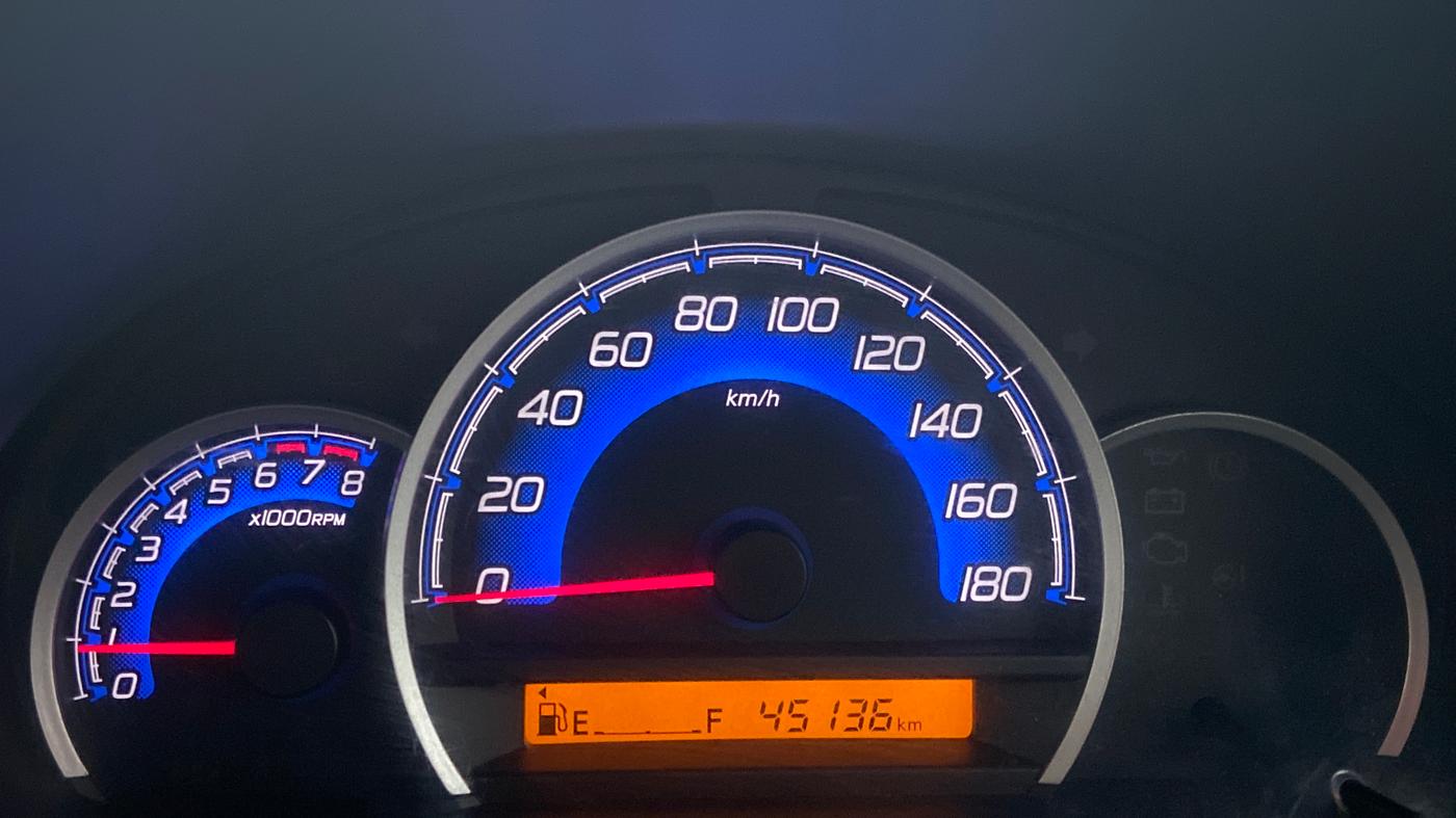 2018 Maruti Wagon R 1.0 VXI, Petrol, Manual, 45,136 km, Odometer Image