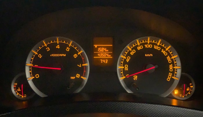 2013 Maruti Swift VXI, Petrol, Manual, 43,504 km, Odometer Image