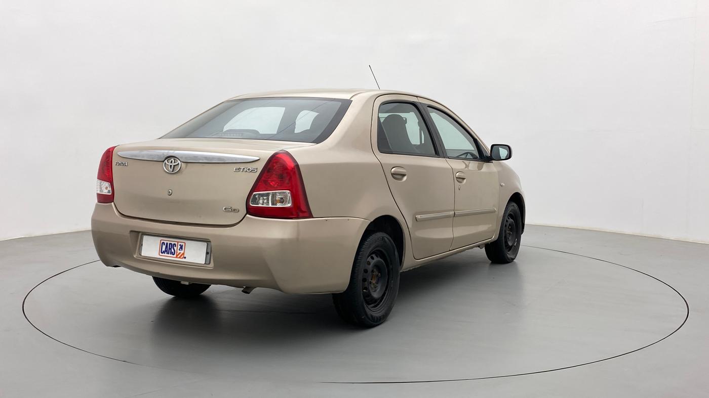 2013 Toyota Etios GD, Diesel, Manual, 96,919 km, Right Back Diagonal