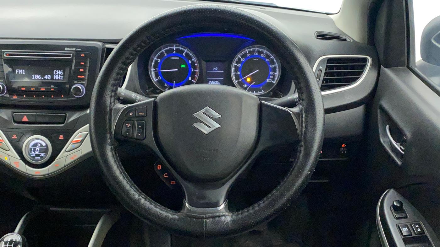 2016 Maruti Baleno DELTA PETROL 1.2, Petrol, Manual, 83,694 km, Steering Wheel Close Up