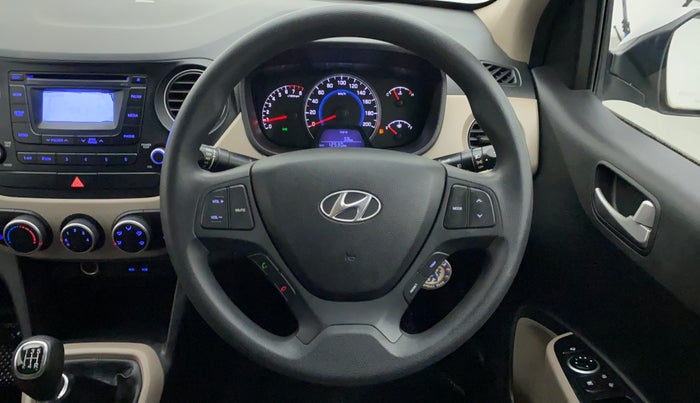 2015 Hyundai Grand i10 SPORTZ 1.2 KAPPA VTVT, Petrol, Manual, 12,530 km, Steering Wheel Close Up
