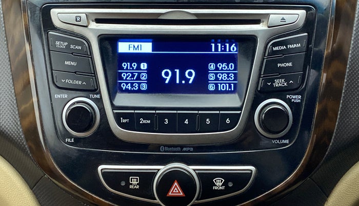 2016 Hyundai Verna 1.6 CRDI S, Diesel, Manual, 69,361 km, Infotainment System