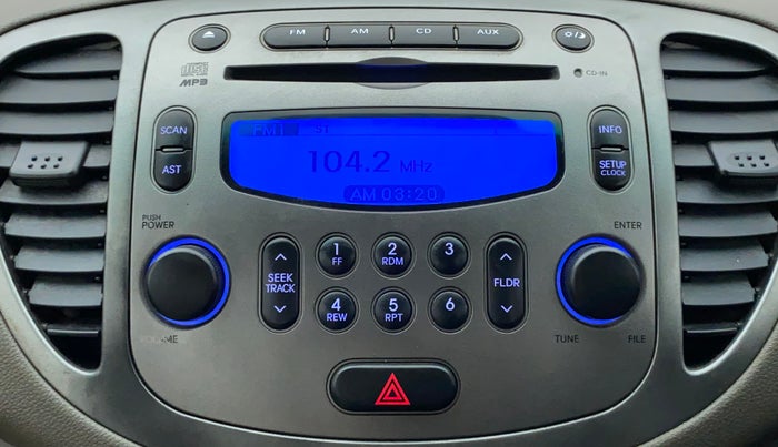 2010 Hyundai i10 SPORTZ 1.2, Petrol, Manual, 45,887 km, Infotainment System