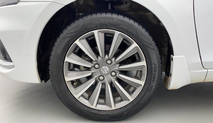 2021 Maruti Ciaz ALPHA 1.5 SHVS PETROL, Petrol, Manual, 11,521 km, Left Front Wheel