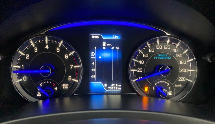 2022 Maruti Ciaz ZETA 1.5 SHVS MT PETROL, Petrol, Manual, 75,762 km, Odometer Image