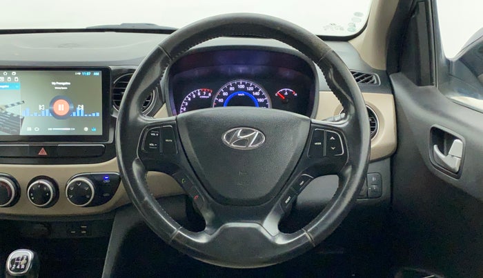 2016 Hyundai Grand i10 ASTA (O) 1.2 KAPPA VTVT, CNG, Manual, 70,815 km, Steering Wheel Close Up