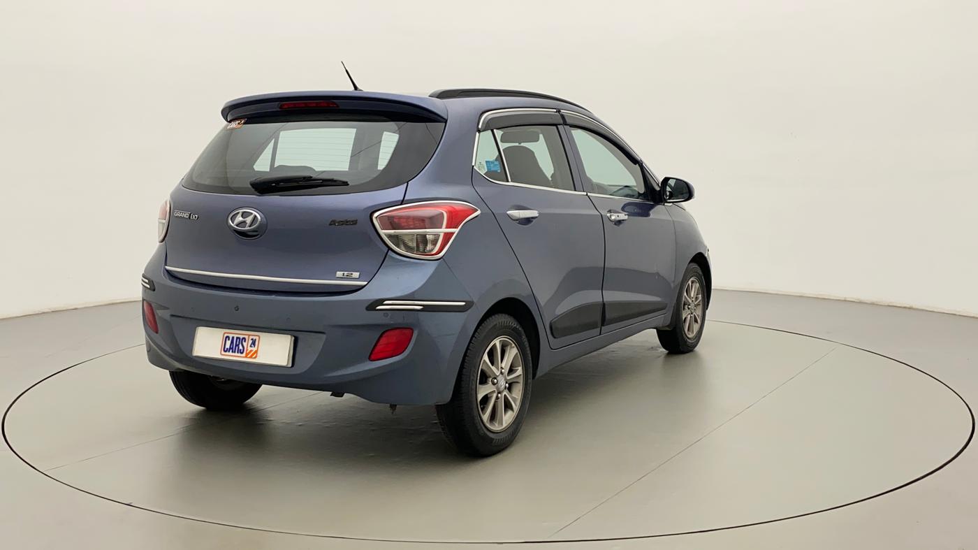 2016 Hyundai Grand i10 ASTA (O) 1.2 KAPPA VTVT, CNG, Manual, 70,815 km, Right Back Diagonal