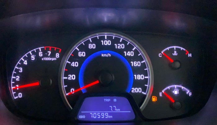 2016 Hyundai Grand i10 ASTA (O) 1.2 KAPPA VTVT, CNG, Manual, 70,815 km, Odometer Image
