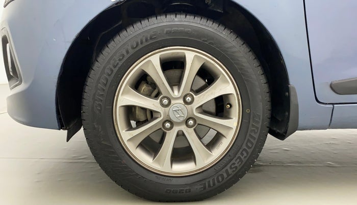 2016 Hyundai Grand i10 ASTA (O) 1.2 KAPPA VTVT, CNG, Manual, 70,815 km, Left Front Wheel