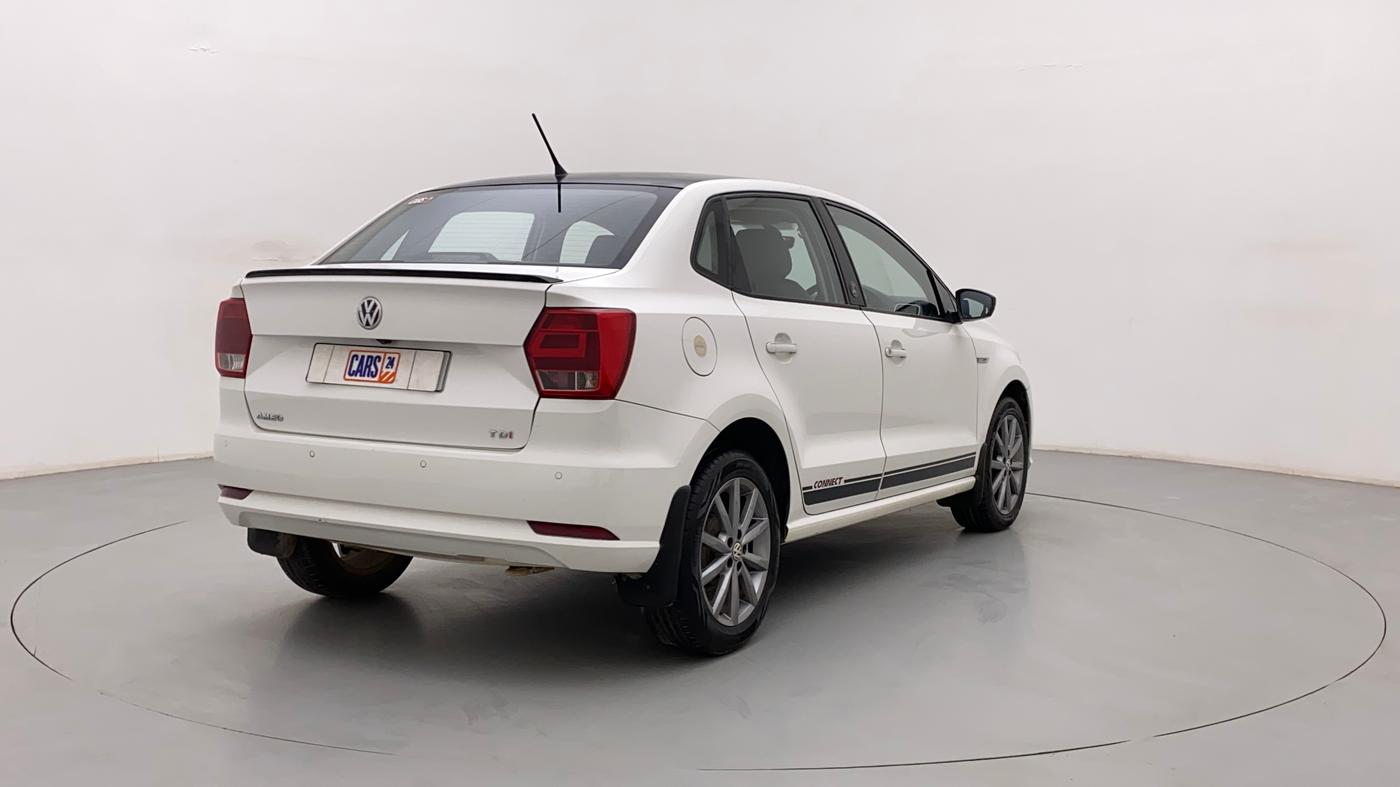 2018 Volkswagen Ameo HIGHLINE PLUS 1.5L AT 16 ALLOY, Diesel, Automatic, 81,749 km, Right Back Diagonal