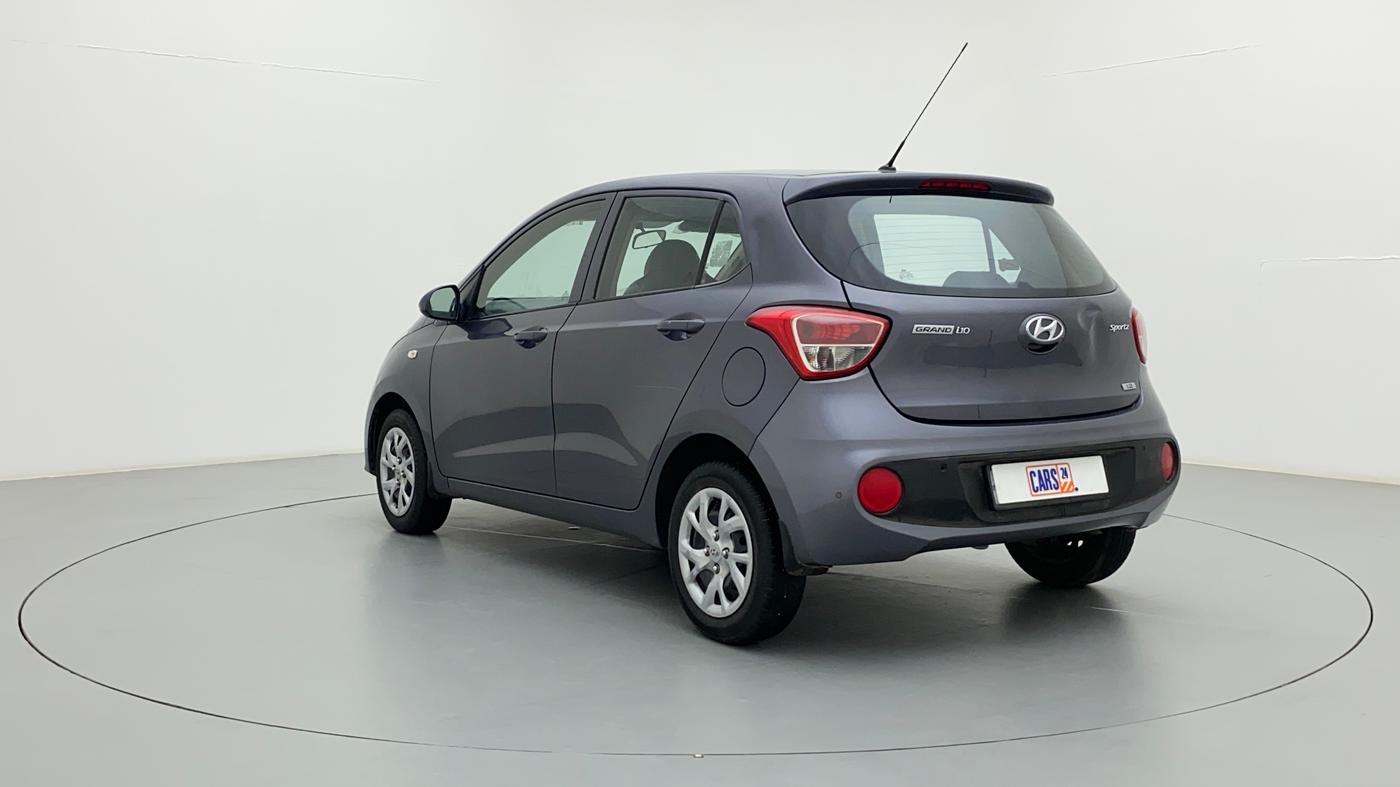 2017 Hyundai Grand i10 SPORTZ 1.2 KAPPA VTVT, Petrol, Manual, 78,124 km, Left Back Diagonal
