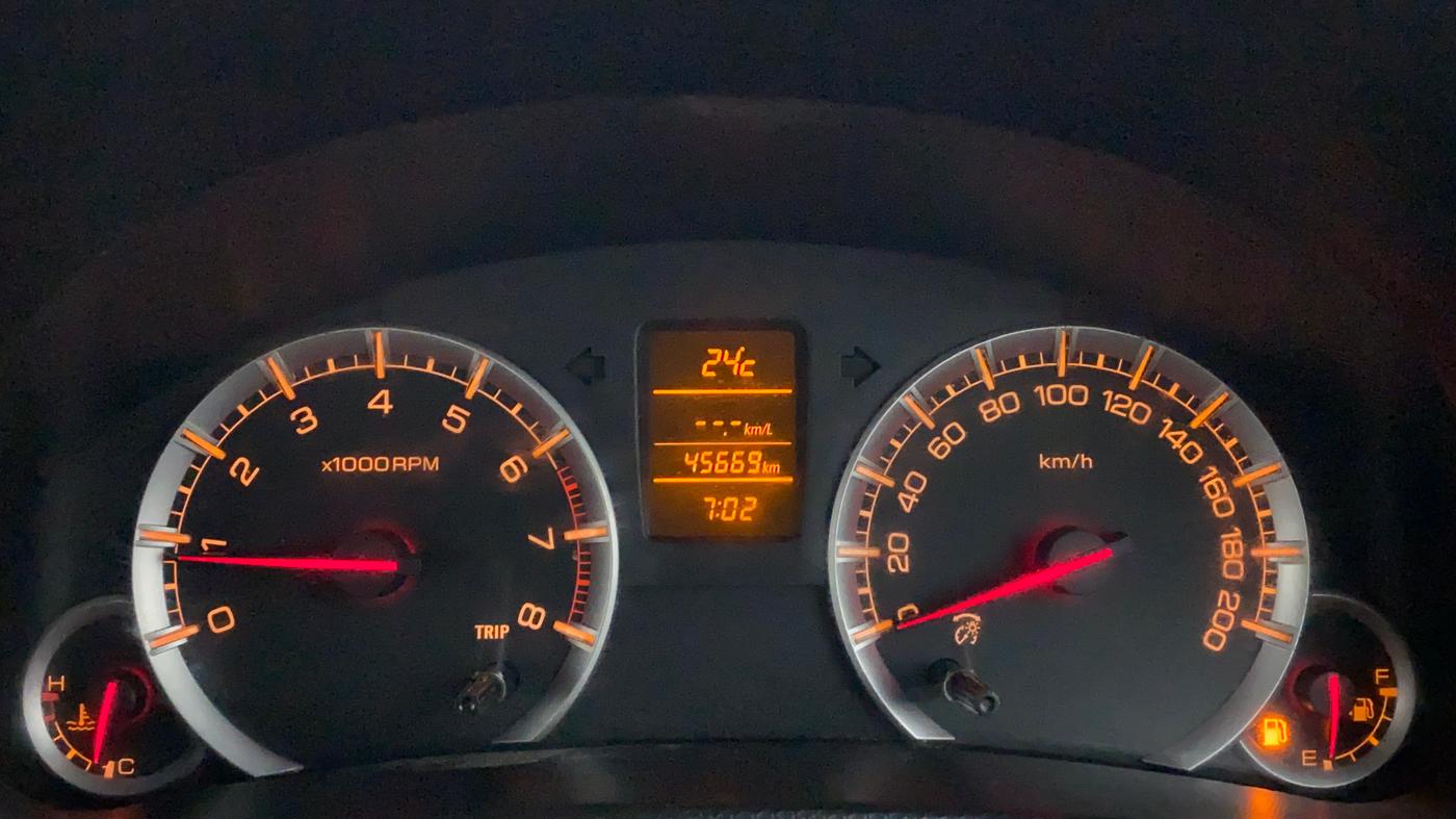 2017 Maruti Swift ZXI D, Petrol, Manual, 45,739 km, Odometer Image
