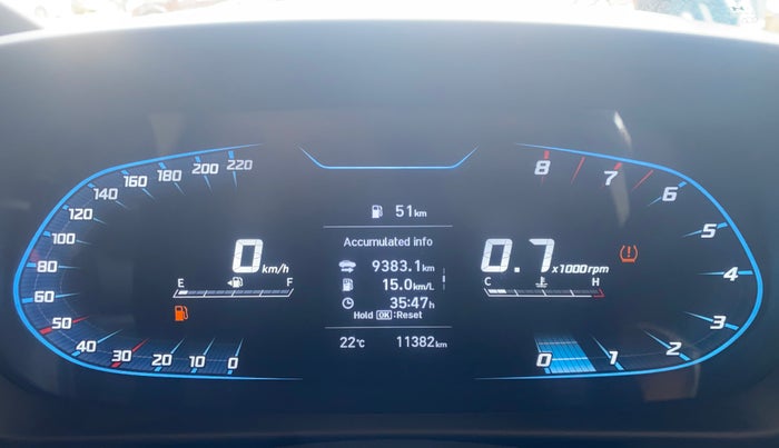 2022 Hyundai NEW I20 SPORTZ 1.2 MT, Petrol, Manual, 11,382 km, Odometer Image