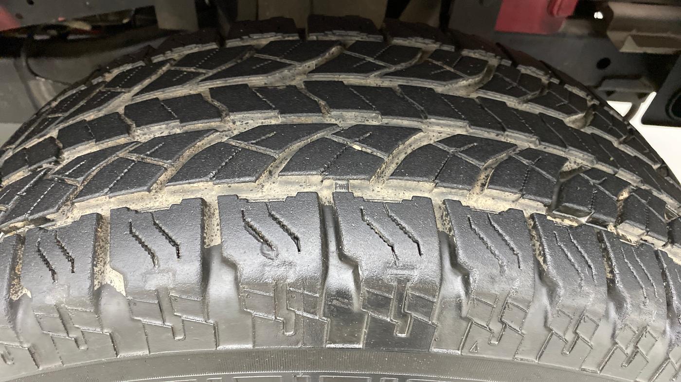 2015 Mahindra Thar CRDE 4X4 BS IV, Diesel, Manual, 41,493 km, Right Front Tyre Tread