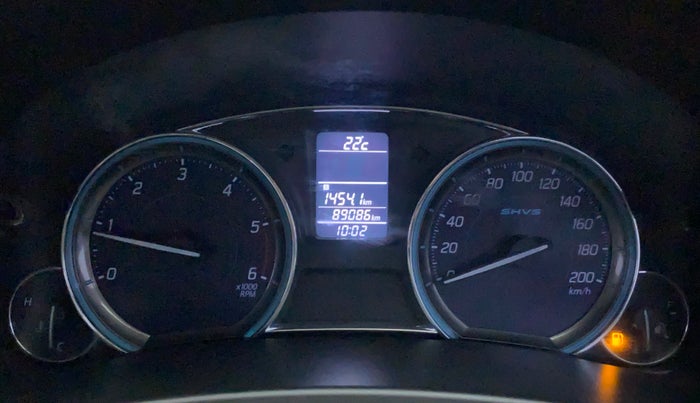 2017 Maruti Ciaz ZDI+ SHVS, Diesel, Manual, 89,086 km, Odometer Image