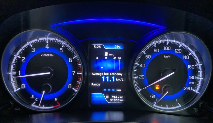 2017 Maruti Baleno ALPHA 1.2 K12, Petrol, Manual, 31,950 km, Odometer View