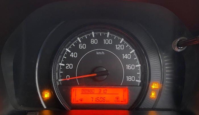 2021 Maruti New Wagon-R LXI CNG 1.0, CNG, Manual, 71,418 km, Odometer Image