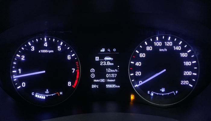 2016 Hyundai Elite i20 ASTA 1.2 (O), Petrol, Manual, 55,703 km, Odometer Image