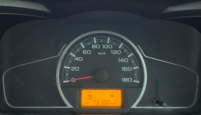 2019 Maruti Alto LXI CNG, CNG, Manual, 75,289 km, Odometer Image
