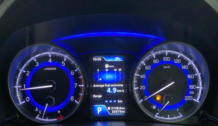 2017 Maruti Baleno ZETA CVT PETROL 1.2, Petrol, Automatic, 33,968 km, Odometer Image