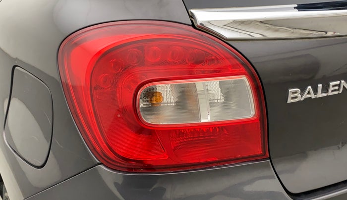 2017 Maruti Baleno ZETA CVT PETROL 1.2, Petrol, Automatic, 33,968 km, Left tail light - Minor scratches