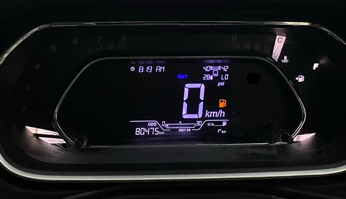 2022 Tata NEXON XZ PLUS (HS) PETROL, Petrol, Manual, 80,466 km, Odometer Image