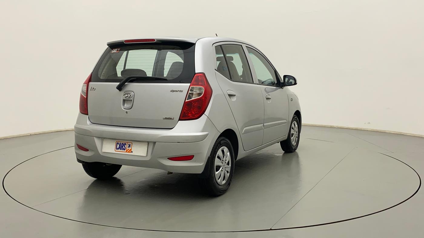 2013 Hyundai i10 SPORTZ 1.2 AT, Petrol, Automatic, 48,652 km, Right Back Diagonal