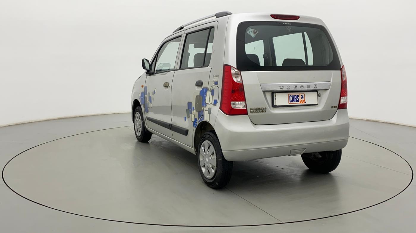 2011 Maruti Wagon R 1.0 LXI CNG, CNG, Manual, 49,855 km, Left Back Diagonal