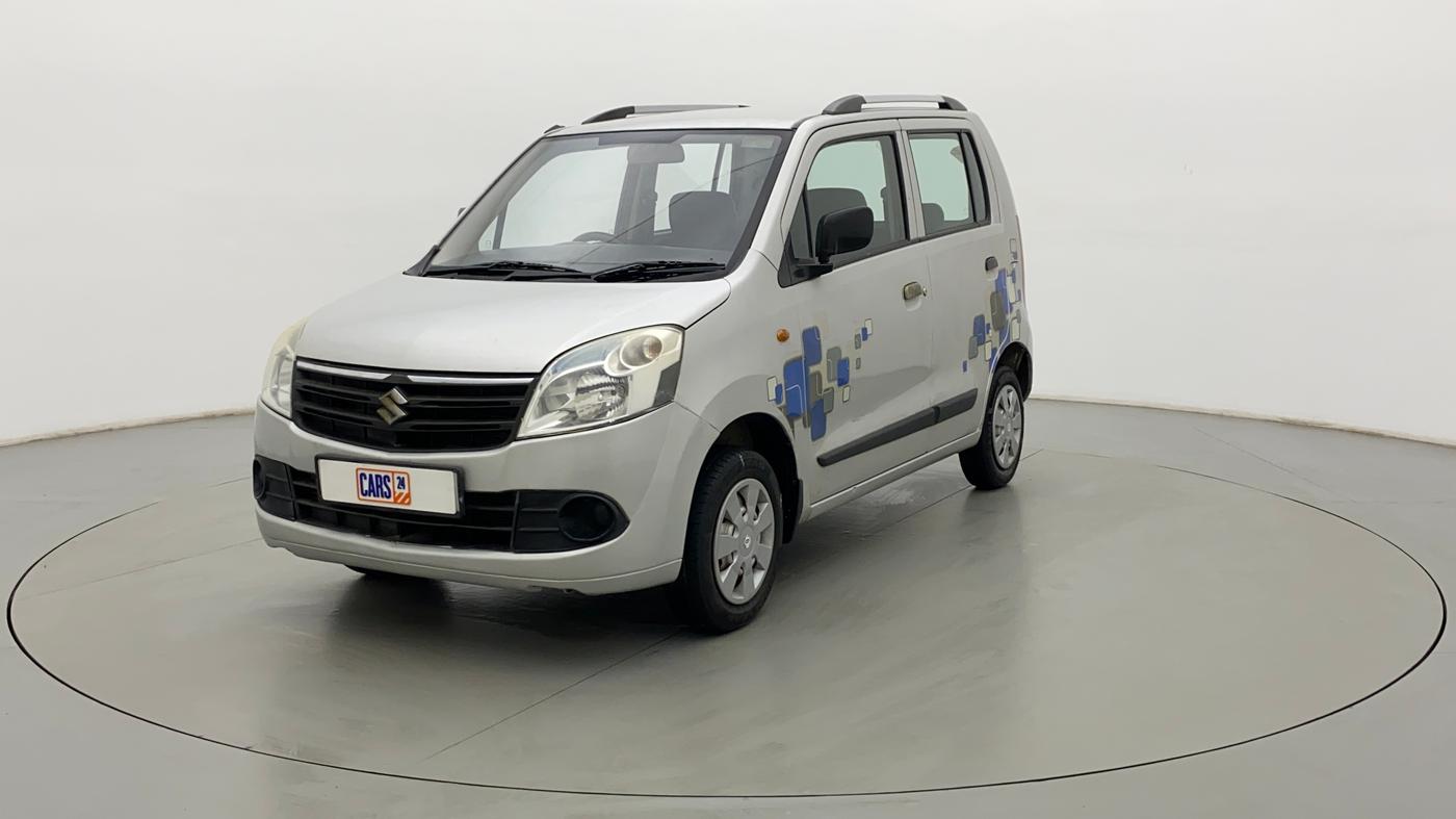 2011 Maruti Wagon R 1.0 LXI CNG, CNG, Manual, 49,855 km, Left Front Diagonal