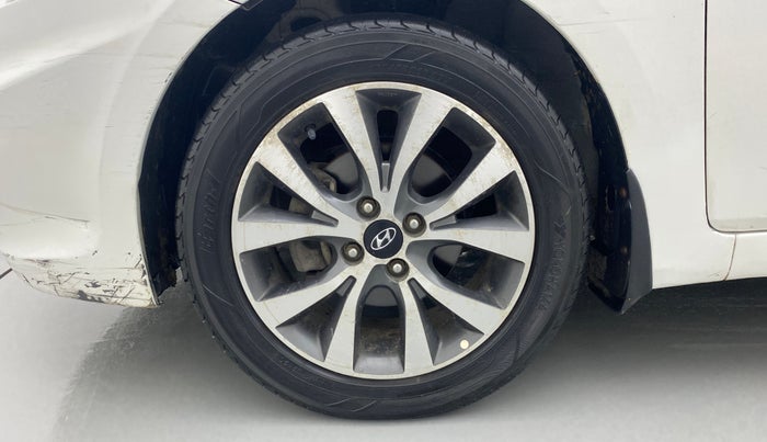 2014 Hyundai Verna FLUIDIC 1.6 CRDI SX, Diesel, Manual, 1,14,918 km, Left Front Wheel