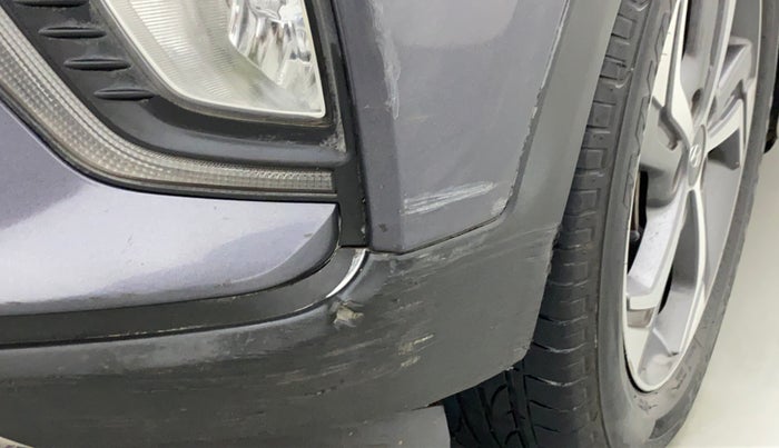 2019 Hyundai Creta SX AT 1.6 DIESEL, Diesel, Automatic, 80,459 km, Front bumper - Minor scratches