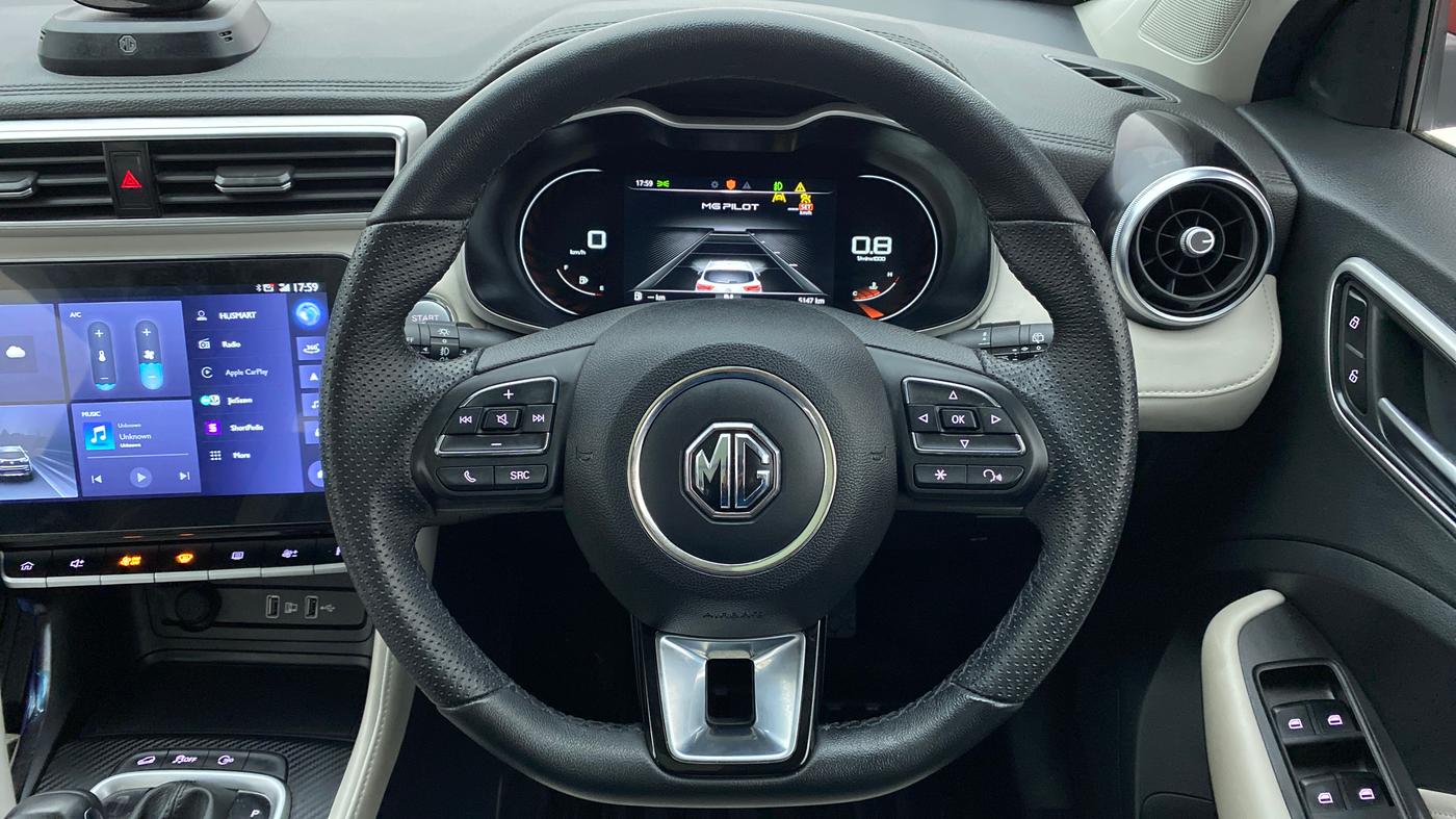 2022 MG ASTOR SAVVY 1.5 CVT IVORY, Petrol, Automatic, 5,302 km, Steering Wheel Close Up