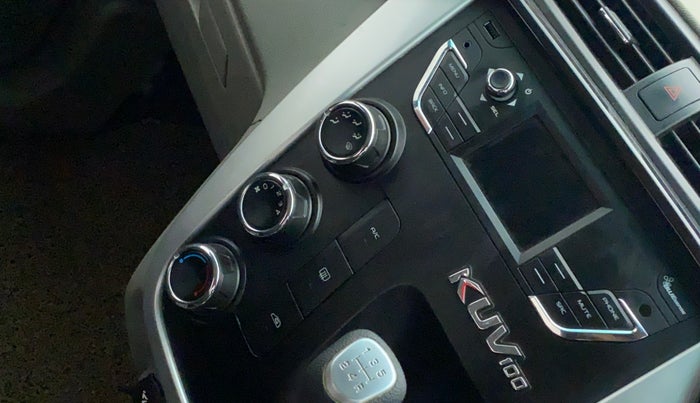 2016 Mahindra Kuv100 K8 5 STR, Petrol, Manual, 16,279 km, AC Unit - Directional switch has minor damage