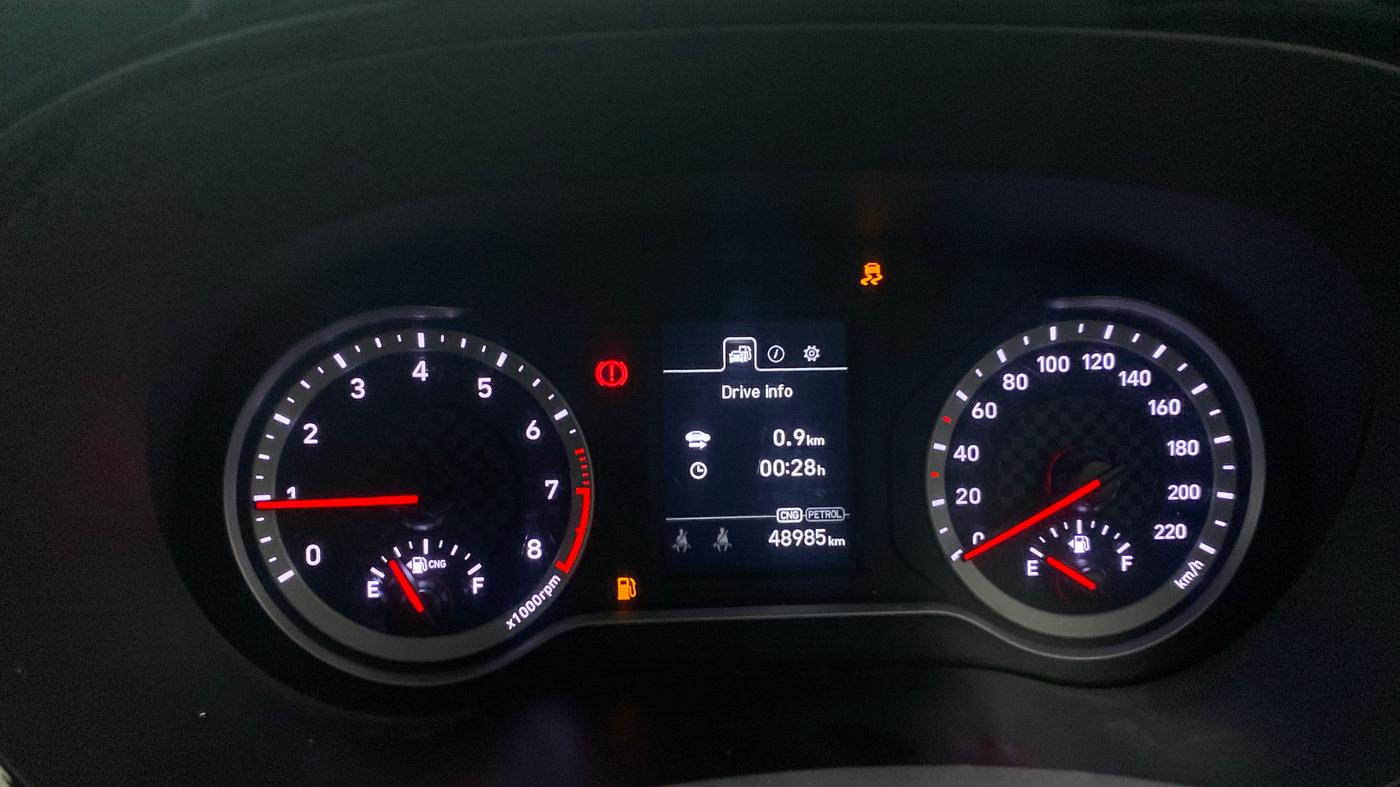 2024 Hyundai AURA SX 1.2 CNG, CNG, Manual, 48,978 km, Odometer Image