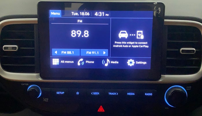 2021 Hyundai VENUE SX 1.0 TURBO IMT, Petrol, Manual, 9,340 km, Infotainment System