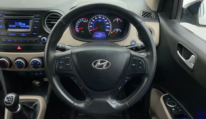 2016 Hyundai Grand i10 ASTA 1.2 KAPPA VTVT, Petrol, Manual, 19,299 km, Steering Wheel Close Up