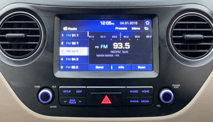 2017 Hyundai Grand i10 SPORTZ (O) AT 1.2 KAPPA VTVT, Petrol, Automatic, 17,858 km, Infotainment System