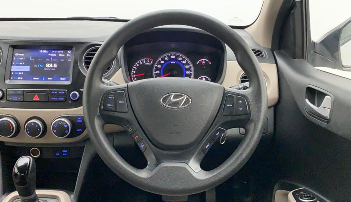 2017 Hyundai Grand i10 SPORTZ (O) AT 1.2 KAPPA VTVT, Petrol, Automatic, 17,858 km, Steering Wheel Close Up