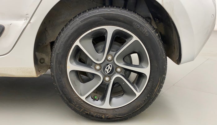 2017 Hyundai Grand i10 SPORTZ (O) AT 1.2 KAPPA VTVT, Petrol, Automatic, 17,858 km, Left Rear Wheel