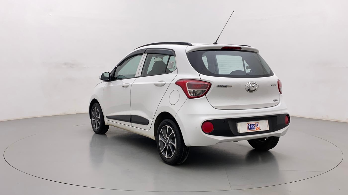 2017 Hyundai Grand i10 SPORTZ (O) AT 1.2 KAPPA VTVT, Petrol, Automatic, 17,858 km, Left Back Diagonal