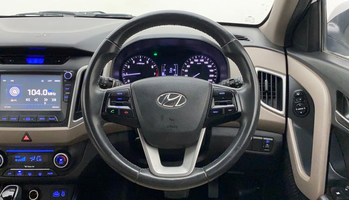 2017 Hyundai Creta SX PLUS AT 1.6 PETROL, Petrol, Automatic, 55,620 km, Steering Wheel Close Up