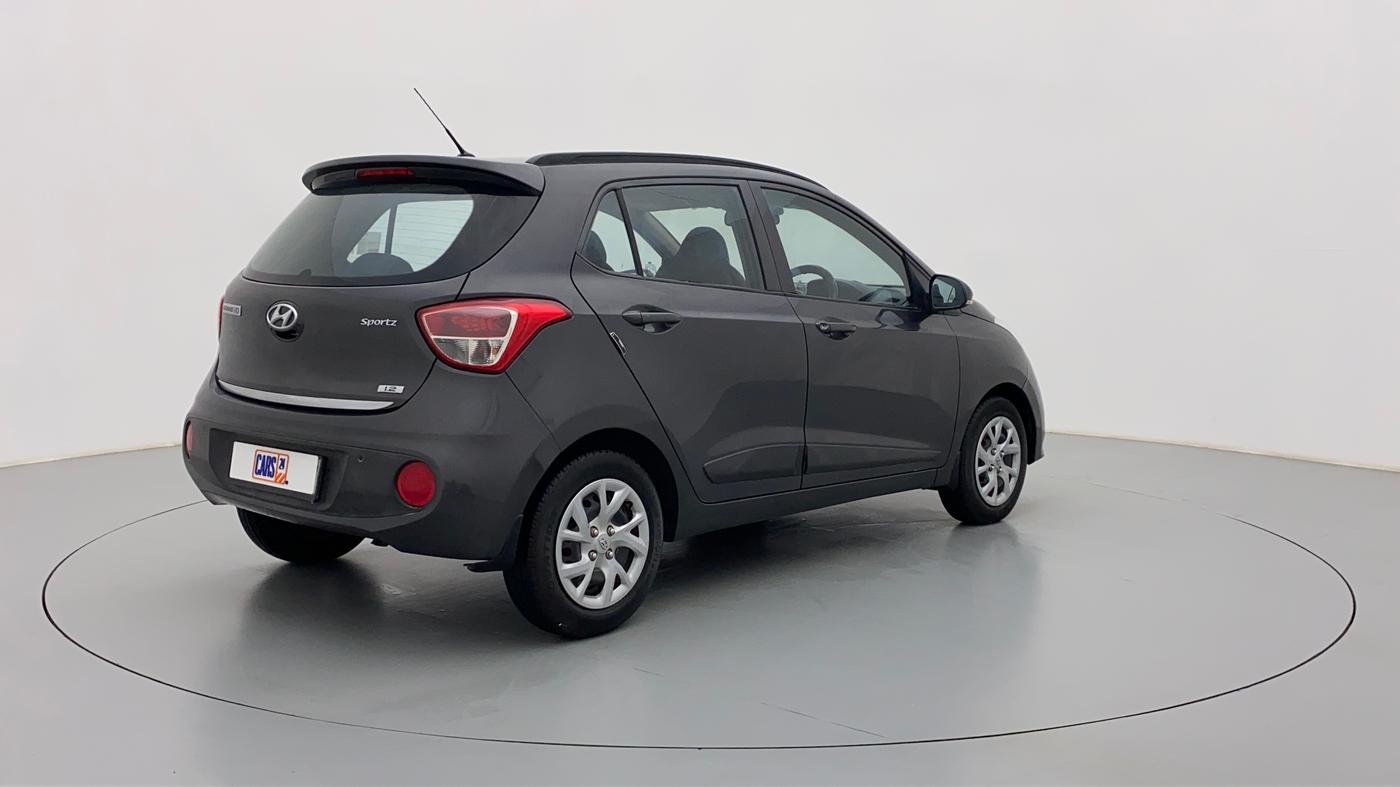 2019 Hyundai Grand i10 SPORTZ 1.2 KAPPA VTVT, Petrol, Manual, 38,624 km, Right Back Diagonal